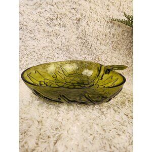 Vintage Indiana Glass Green Grape Shaped Fruit/Salad Bowl